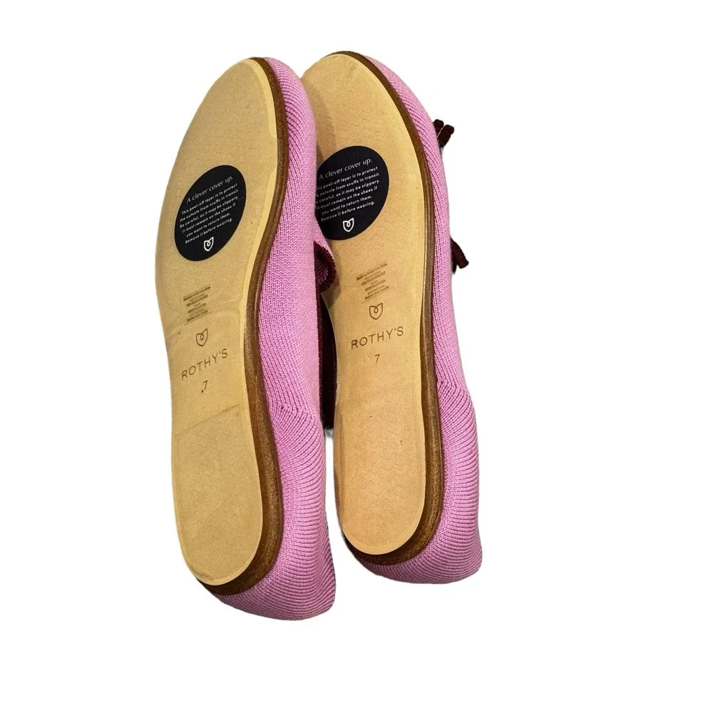 Rothy's The Merino Wool Tassel Slip On Loafer Flat Lavender Size W7 NWOB - Picture 7 of 8